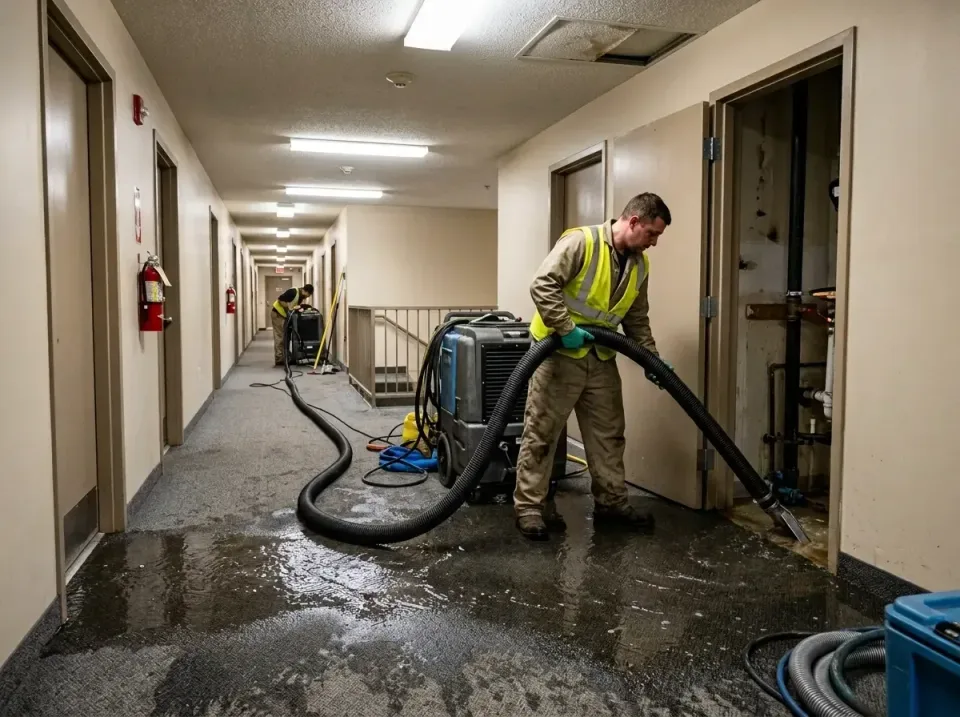 multi-unit-apartment-hallway-f-005 — frequently asked questions, Emergency Burst Pipe Water Extraction & Removal in Lena, IL